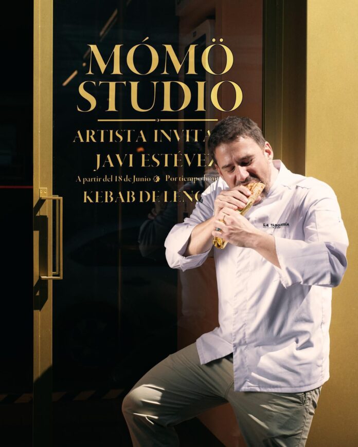 Kebab de lengua de Javi Estévez con Mómö.