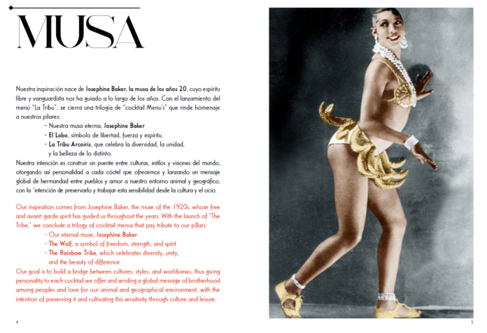 Lovo Bar presenta su nueva carta, el cierre de una trilogía inspirada en la diversidad y el legado de Josephine Baker. Un homenaje líquido a la pertenencia y la belleza de lo distinto en el corazón del Barrio de las Letras. Foto: agencia.